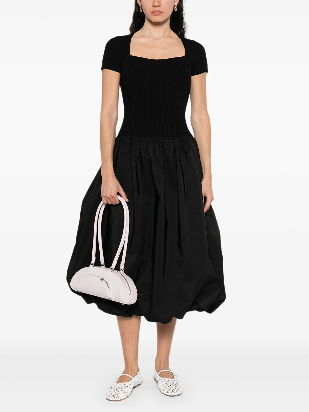 Faionable Bla ort Waist-Cinching Patchwork Dr Ele A-Line Silhouette Commute Sle Gathered U-Ne Midi Dr
Faionable Bla ort Waist-Cinching Patchwork Dr Ele A-Line Silhouette Commute Sle Gathered U-Ne Midi Dr