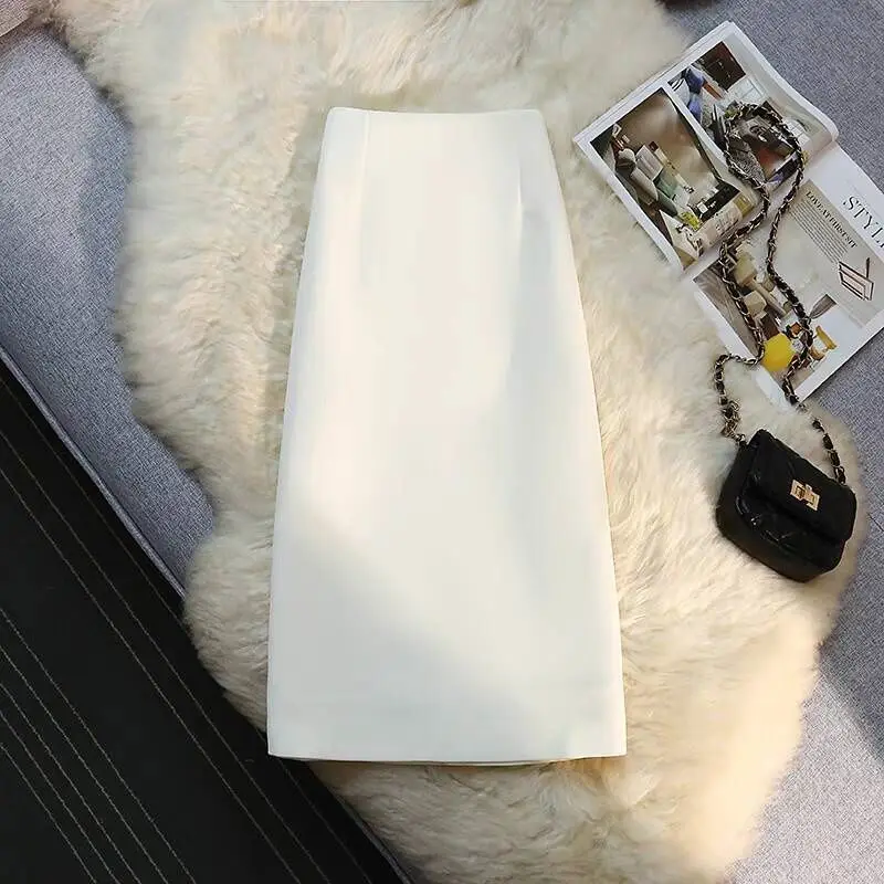 High Waist Simplicity Slit Hem Temperament A-line Skirt Spring Summer Solid Elegant Half Skirt Fashion Korean Women Clothing
High Waist Simplicity Slit Hem Temperament A-line Skirt Spring Summer Solid Elegant Half Skirt Fashion Korean Women Clothing