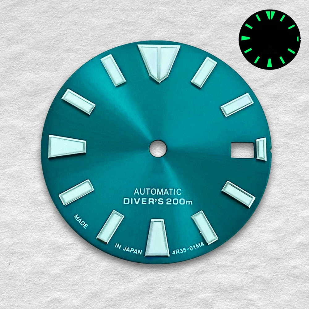 28.5mm S Logo Wave Dial Fit Nh35/Nh36 Automatic Movement C3 Green Luminous High-Quality Watch Modification Accessories
28.5mm S Logo Wave Dial Fit Nh35/Nh36 Automatic Movement C3 Green Luminous High-Quality Watch Modification Accessories