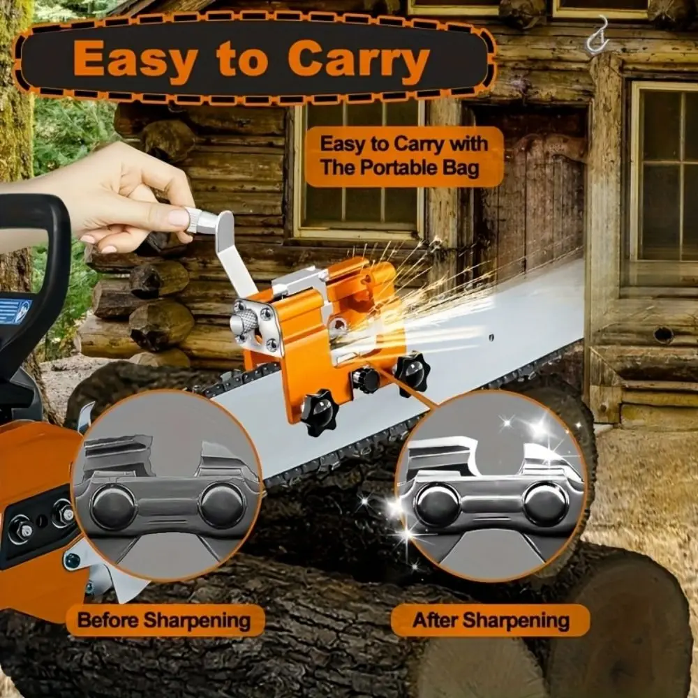 Portable Chainsaw Sharpener Jig Quick Grinding Hand Crank Chainsaw Sharpener Kit Chain Clamp Mini Size Chain Sharpener
Portable Chainsaw Sharpener Jig Quick Grinding Hand Crank Chainsaw Sharpener Kit Chain Clamp Mini Size Chain Sharpener