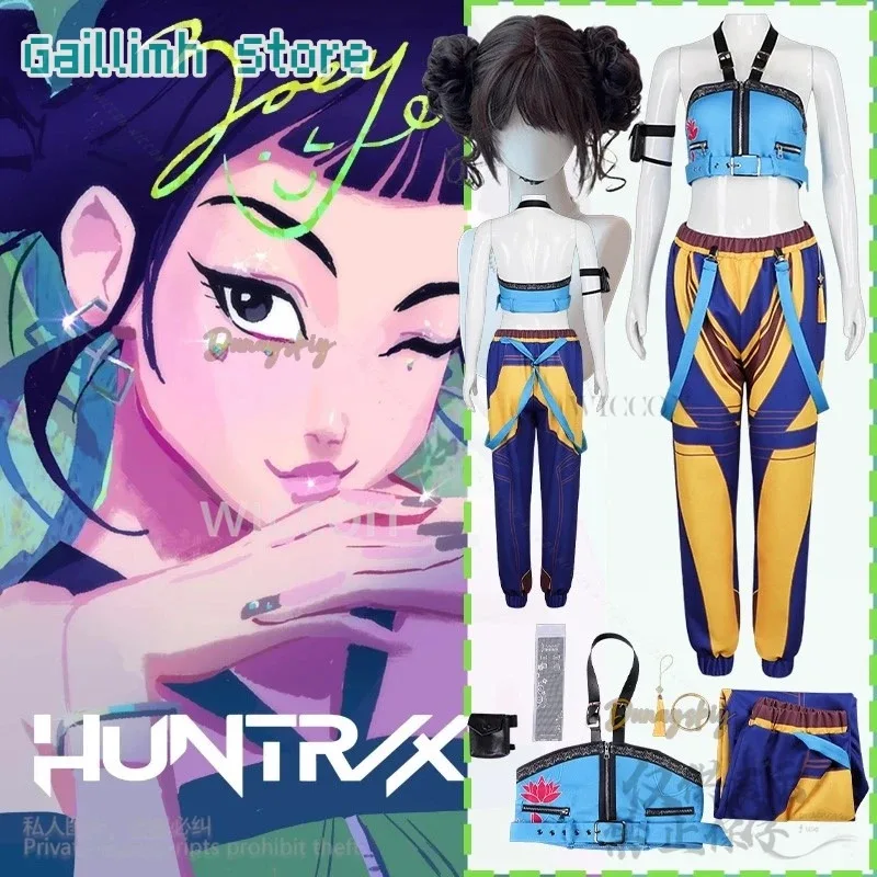 Anime Movie Demon Kpop Girl Group Cosplay Zoey Singing Costume Jirai Kei Girls Punk Y2K Halter Backless Top Halloween Party Cos
Anime Movie Demon Kpop Girl Group Cosplay Zoey Singing Costume Jirai Kei Girls Punk Y2K Halter Backless Top Halloween Party Cos