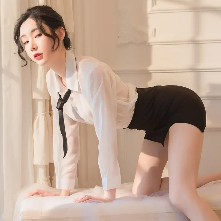 Women Sexy Erotic Costume Lace Crotch Sexy Dress Babydoll Office Temptation Lady Roleplay Uniform Transparent Shirt OL Secretary
Women Sexy Erotic Costume Lace Crotch Sexy Dress Babydoll Office Temptation Lady Roleplay Uniform Transparent Shirt OL Secretary
