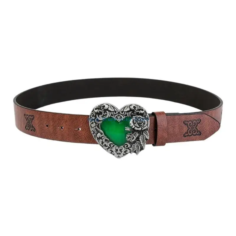 X7XB PU Waist Belt with Embossed Gemstones Buckle Adjustable Length Waist Belt Woman Girls Jeans Skirt Coat Decors Waistband
X7XB PU Waist Belt with Embossed Gemstones Buckle Adjustable Length Waist Belt Woman Girls Jeans Skirt Coat Decors Waistband