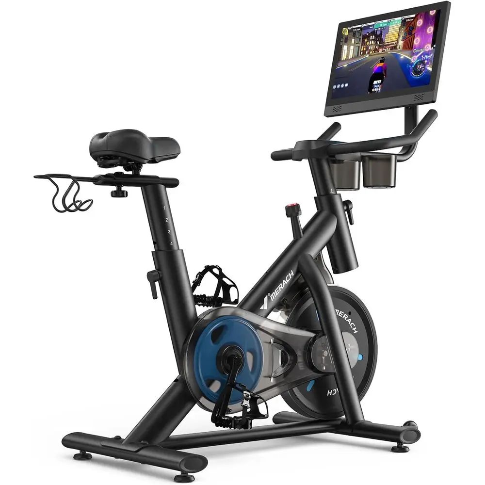 Quiet Indoor Cycling Bike with Tablet Holder and App-Guided Workouts, Supports Up to 300lbs
Quiet Indoor Cycling Bike with Tablet Holder and App-Guided Workouts, Supports Up to 300lbs