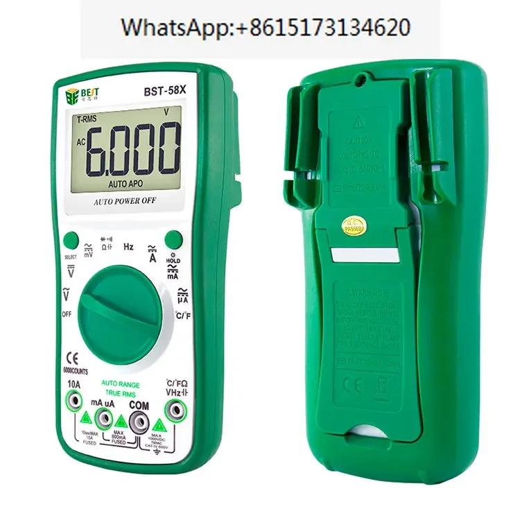 Multimeter digital automatic range, four digit half display capacitance, multifunctional anti burning universal meter 
Multimeter digital automatic range, four digit half display capacitance, multifunctional anti burning universal meter