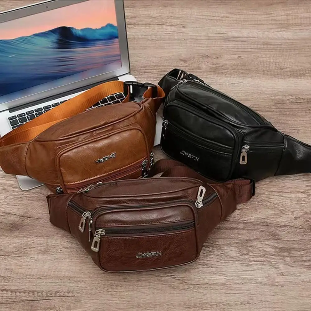 Fashion PU Leather Men's Waist Bag Large Capacity Waterproof Travel Phone Bag Zipper Multi-layered Waist Purse Pack
Fashion PU Leather Men's Waist Bag Large Capacity Waterproof Travel Phone Bag Zipper Multi-layered Waist Purse Pack