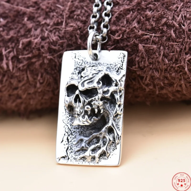 S925 Sterling Silver Charms Pendants for Women Men New Fashion Embos-skull Personality Punk Hip Hop Jewelry
S925 Sterling Silver Charms Pendants for Women Men New Fashion Embos-skull Personality Punk Hip Hop Jewelry