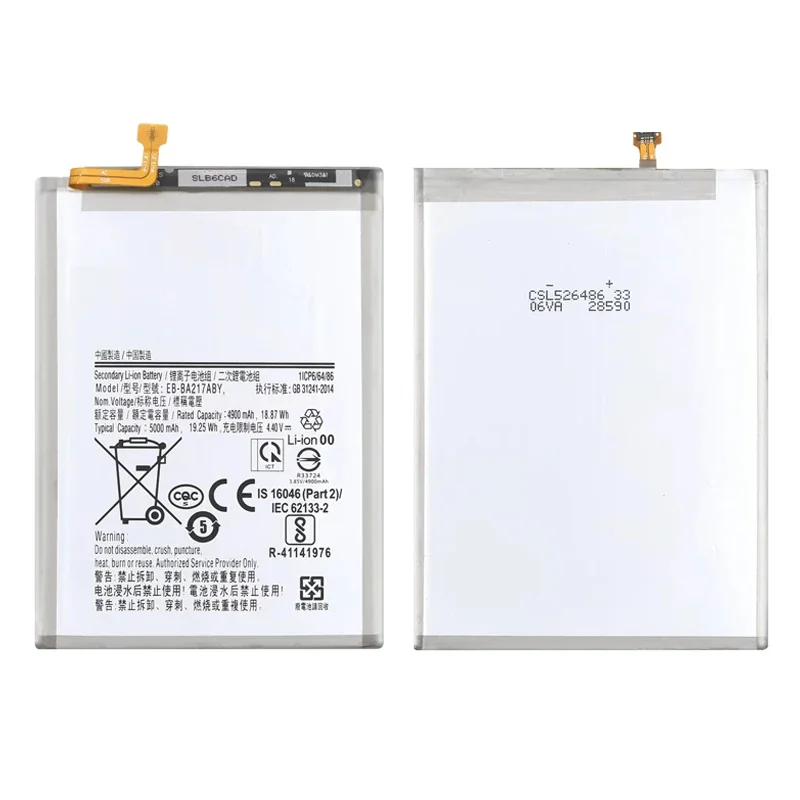 Аккумулятор EB-BA217ABY для Samsung Galaxy A21s SM-A217F/DS SM-A217M/DS SM-A217F/DSN/A12 SM-A125F SM-A125FN A125
Аккумулятор EB-BA217ABY для Samsung Galaxy A21s SM-A217F/DS SM-A217M/DS SM-A217F/DSN/A12 SM-A125F SM-A125FN A125