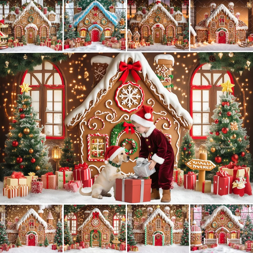 Photography Background Winter Christmas Gingerbread House Candy Cane Kids Family Portrait Decor Backdrop Photo Studio
Photography Background Winter Christmas Gingerbread House Candy Cane Kids Family Portrait Decor Backdrop Photo Studio