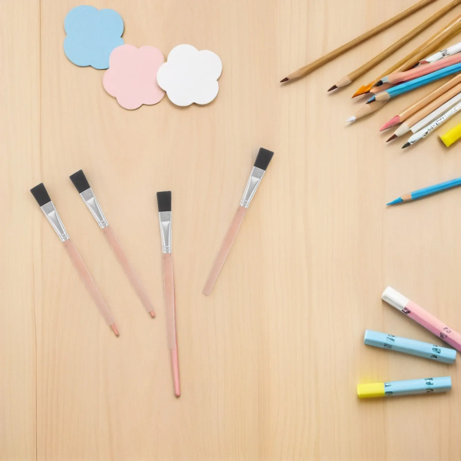 Набор из 30 акварельных кистей с плоским нейлоновым ворсом и короткой деревянной ручкой, разработанные для маленьких рук, для масла, гуаши, акрила
Набор из 30 акварельных кистей с плоским нейлоновым ворсом и короткой деревянной ручкой, разработанные для маленьких рук, для масла, гуаши, акрила