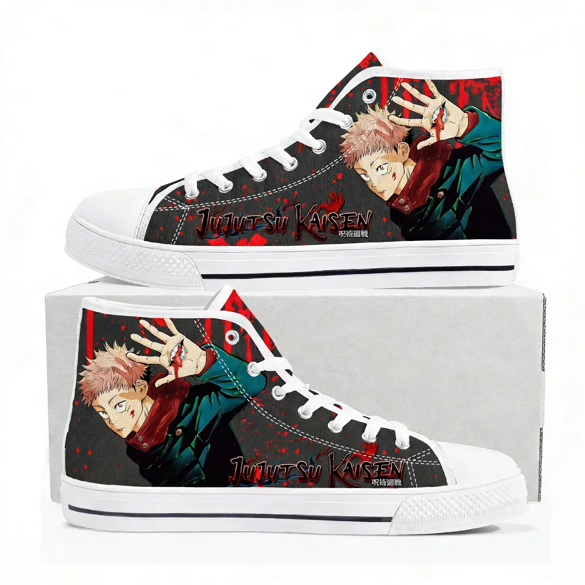 Jujutsu Kaisen Itadori Yuji Sukuna High Top Sneakers High Quality Mens Womens Teenager Canvas Sneaker Casual Couple Shoes Shoe
Jujutsu Kaisen Itadori Yuji Sukuna High Top Sneakers High Quality Mens Womens Teenager Canvas Sneaker Casual Couple Shoes Shoe