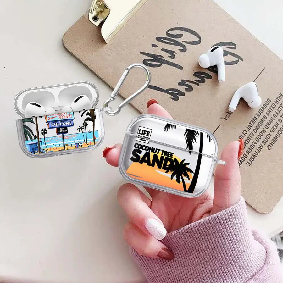 Beach Coconut Tree Pattern Clear Earphone Cases Cover Case For Airpods Pro3 Pro 1 2 4 Pro2 3
Beach Coconut Tree Pattern Clear Earphone Cases Cover Case For Airpods Pro3 Pro 1 2 4 Pro2 3