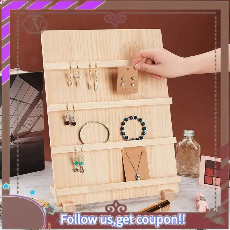 (New)-4-Tier Wooden Earring Display Stand,With Slots Rustic Earring Display Card Holder For Showing Exhibition Jewelry Storage
(New)-4-Tier Wooden Earring Display Stand,With Slots Rustic Earring Display Card Holder For Showing Exhibition Jewelry Storage