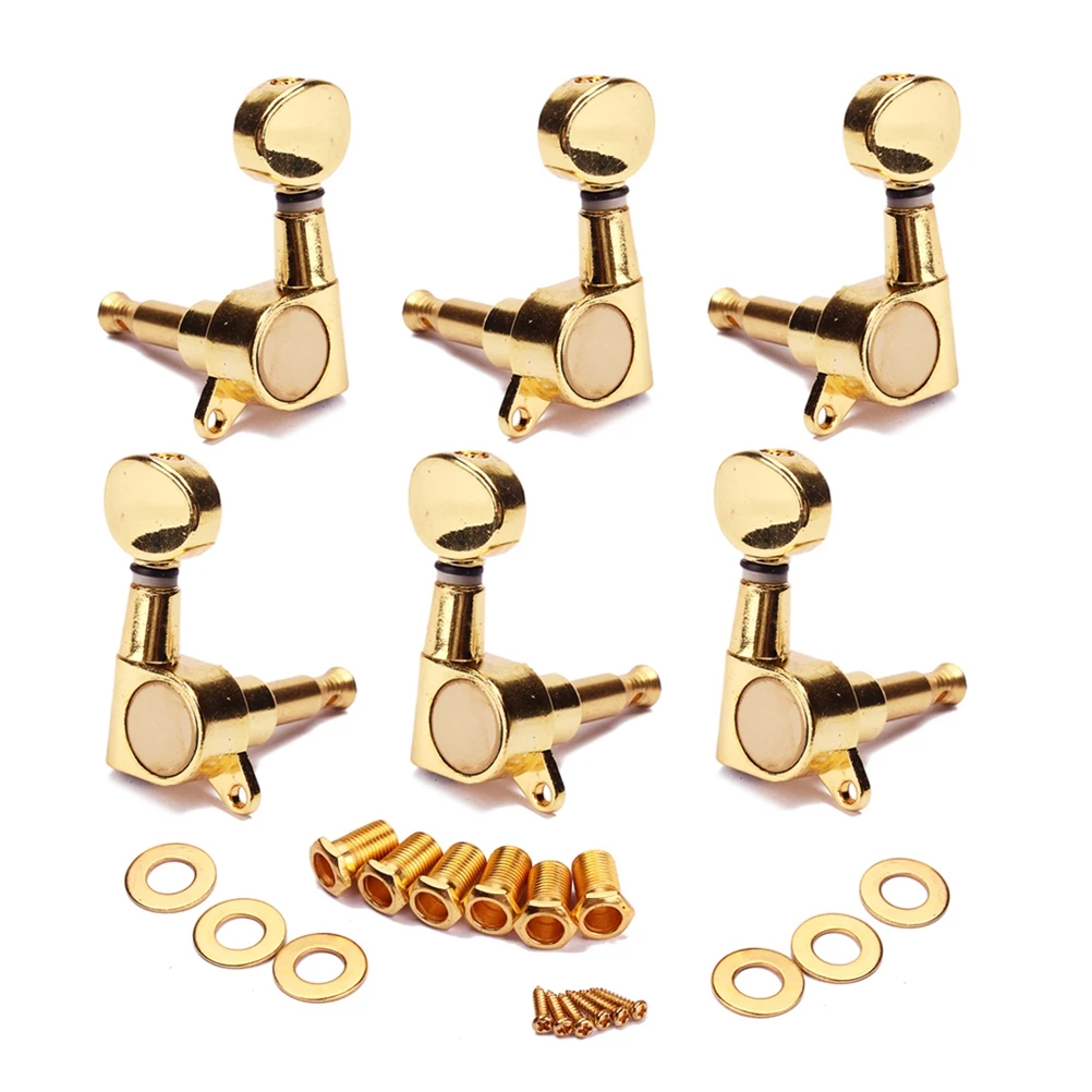 6 PCS Guitars Golden Electric Tuning Keys Acoustic Machine Heads Pearlescent Pegs Locking Tuners Sealed
6 PCS Guitars Golden Electric Tuning Keys Acoustic Machine Heads Pearlescent Pegs Locking Tuners Sealed