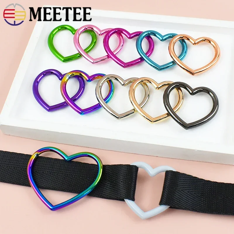 5/10Pcs Meetee Heart Ring Metal Buckles Webbing Strap Hook O Rings Chain Connector Clasp Bag Adjust Hooks Hardware Accessories
5/10Pcs Meetee Heart Ring Metal Buckles Webbing Strap Hook O Rings Chain Connector Clasp Bag Adjust Hooks Hardware Accessories