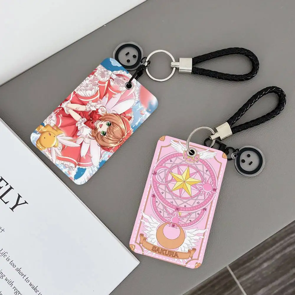 C-Cardcaptor Sakura Anime Card Holde Applicable To Credit Cards Bus Card Soft Leather Rectangular Keychain Protective Cover
C-Cardcaptor Sakura Anime Card Holde Applicable To Credit Cards Bus Card Soft Leather Rectangular Keychain Protective Cover