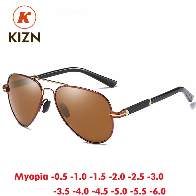 KIZN Pilot Men Myopia Sunglasses Polarized 2025 New UV400 Alloy Glasses Women Classic Custom Prescription Eyewear -0.50 TO -6.0
KIZN Pilot Men Myopia Sunglasses Polarized 2025 New UV400 Alloy Glasses Women Classic Custom Prescription Eyewear -0.50 TO -6.0