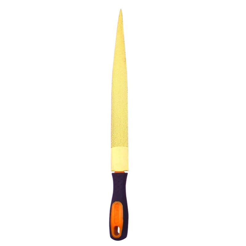 NEW-1PC Wood File Woodworking Golden Tapered Rasp Bastard For Wood Leather Plastic Hand Tools With Rubber Handle
NEW-1PC Wood File Woodworking Golden Tapered Rasp Bastard For Wood Leather Plastic Hand Tools With Rubber Handle