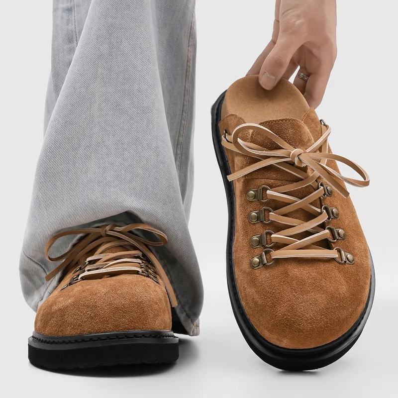 Retro Casual Baotou Men's Slippers High Quality Simple Boken Shoes for Men Fashion Outdoor Thick Sole Man Shoes Chanclas Hombre
Retro Casual Baotou Men's Slippers High Quality Simple Boken Shoes for Men Fashion Outdoor Thick Sole Man Shoes Chanclas Hombre