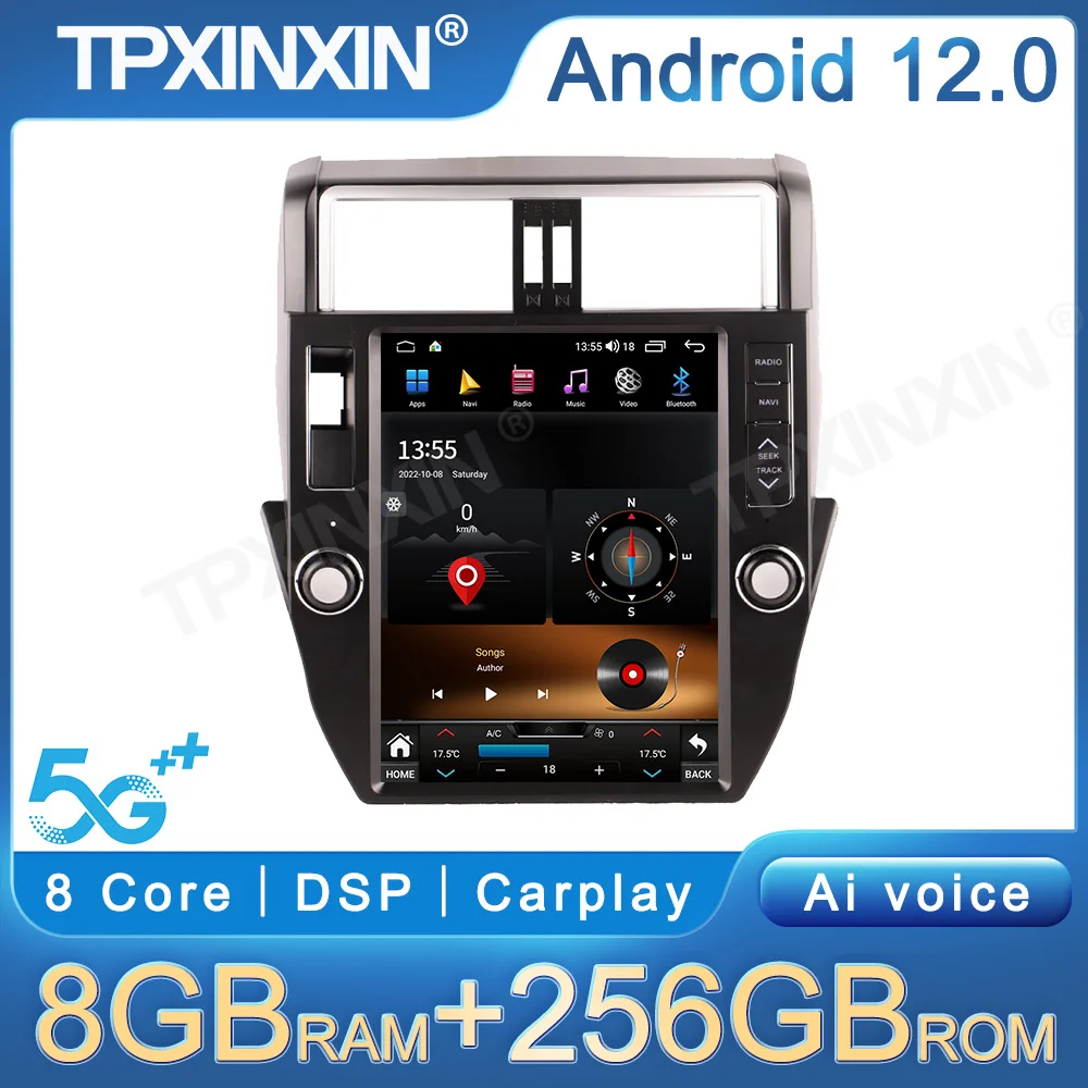 8G 256G Radio For Toyota Prado 2012-2017 Carplay GPS Navigation Multimedia Player Stereo Head Unit Car Accessories DSP 4G LTE
8G 256G Radio For Toyota Prado 2012-2017 Carplay GPS Navigation Multimedia Player Stereo Head Unit Car Accessories DSP 4G LTE