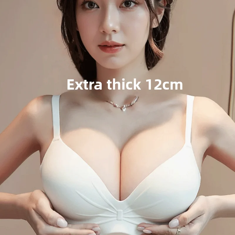 Ультратолстый бюстгальтер пуш-ап 8 см для маленькой груди, женские бесшовные бюстгальтеры без косточек с улучшенными подушечками, нескользящие бретели для повседневного ношения
Ультратолстый бюстгальтер пуш-ап 8 см для маленькой груди, женские бесшовные бюстгальтеры без косточек с улучшенными подушечками, нескользящие бретели для повседневного ношения
