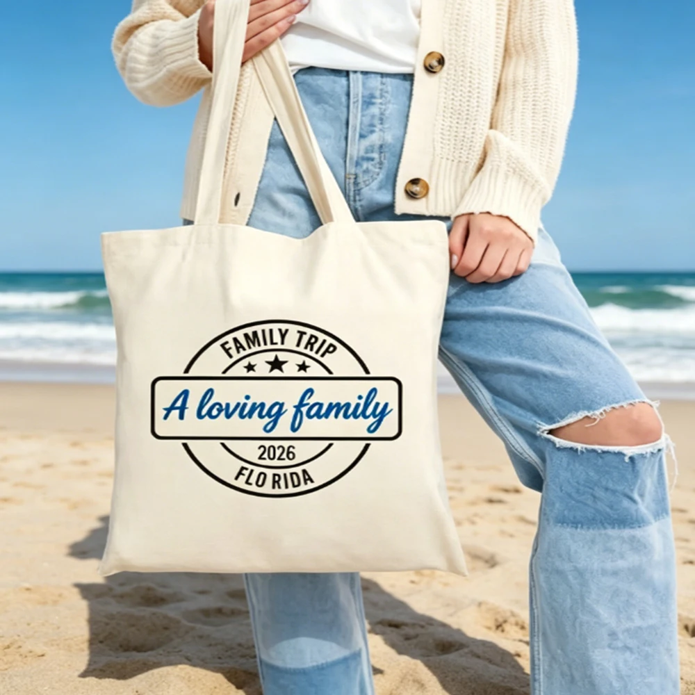 Custom Text Canvas Bag Foldable Travel Style Printed Bag Summer Large Capacity Beach Tote Vacation Storage Shoulder Bag
Custom Text Canvas Bag Foldable Travel Style Printed Bag Summer Large Capacity Beach Tote Vacation Storage Shoulder Bag