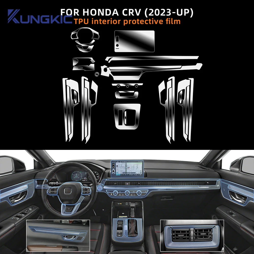 Interior Anti-scratch Protector Film For Honda CRV CR-V 2024 2025 Car Door Center Console Media Dashboard Navigation TPU Film
Interior Anti-scratch Protector Film For Honda CRV CR-V 2024 2025 Car Door Center Console Media Dashboard Navigation TPU Film