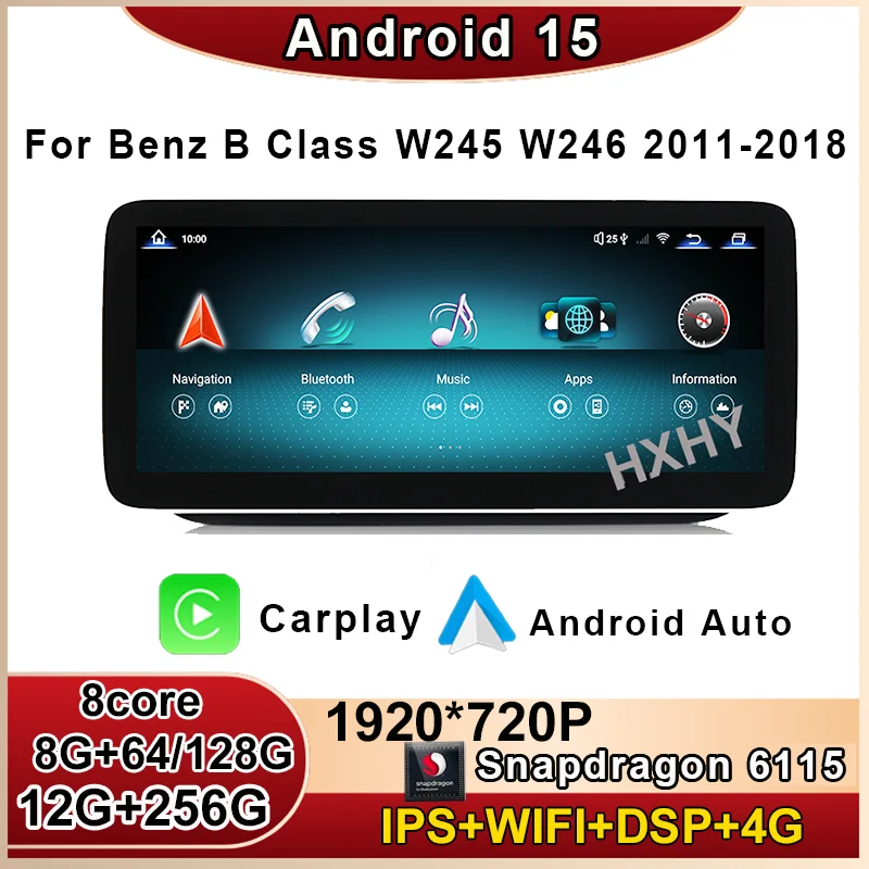 Qualcomm 12.8inch Android 15 8Core 12+256G Car Radio With BT Car Multimedia For Benz B-Class W246 B200 B180 B220 B260 2013-2019
Qualcomm 12.8inch Android 15 8Core 12+256G Car Radio With BT Car Multimedia For Benz B-Class W246 B200 B180 B220 B260 2013-2019