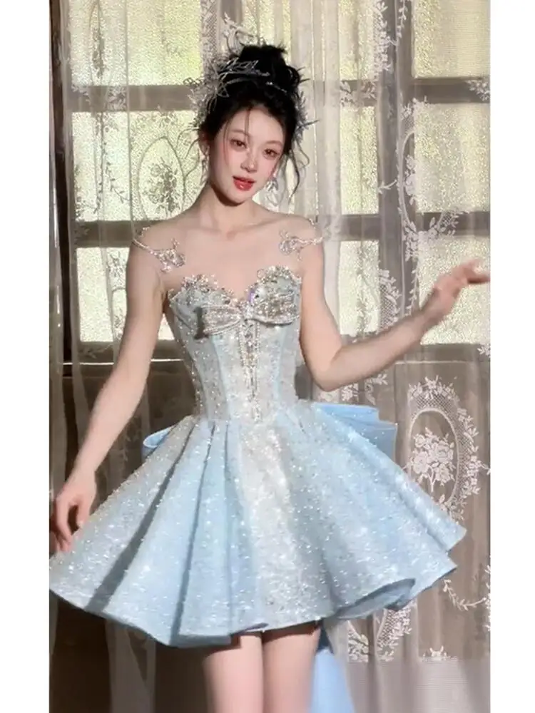 High-End Engagement Wedding Dress Skirt Heavy Embroidery Princess Ball Gown Birthday Party Sequin Frock for Women
High-End Engagement Wedding Dress Skirt Heavy Embroidery Princess Ball Gown Birthday Party Sequin Frock for Women