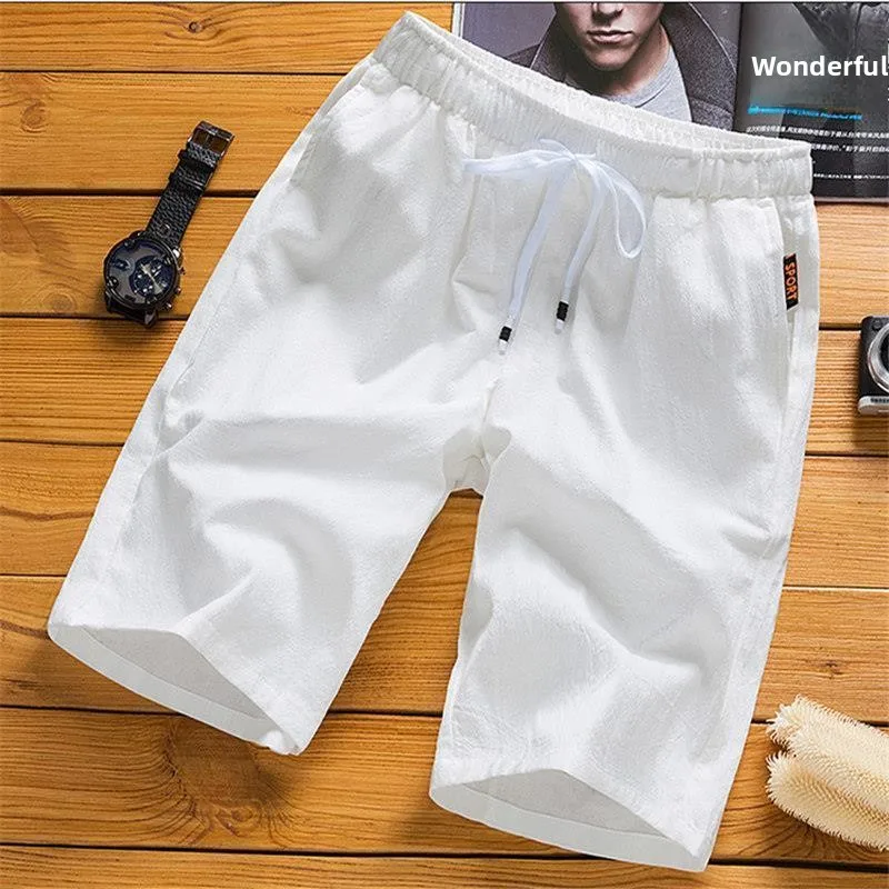 Men's Cotton Linen Short Pants Summer Sports Casual Five-Point Loose Beachwear Thin Short Trousers Versatile Color
Men's Cotton Linen Short Pants Summer Sports Casual Five-Point Loose Beachwear Thin Short Trousers Versatile Color