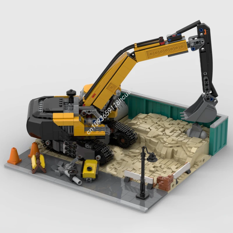 635PCS MOC Construction Modular Construction Area - Display for Set 60420 Yellow Construction Excavator City Engineering Model
635PCS MOC Construction Modular Construction Area - Display for Set 60420 Yellow Construction Excavator City Engineering Model