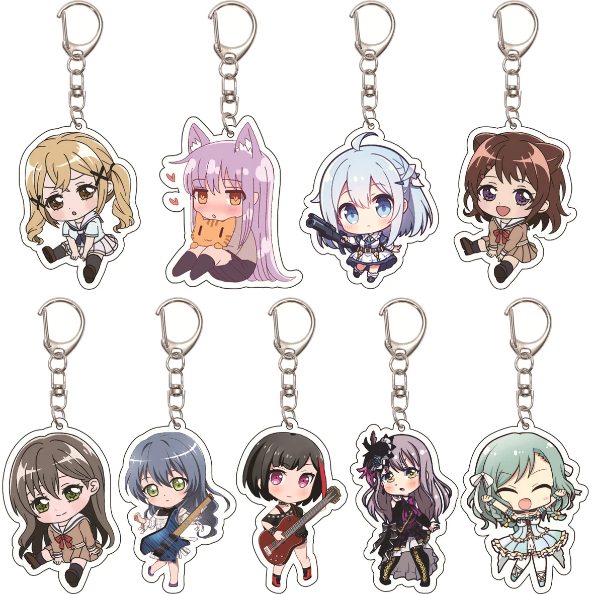 55MM Anime BanG Dream! Key Chain Toyama Kasumi Toyama Asuka Arisa Ichigaya Mitake Ran Acrylic Keychain Cute Chrismas Gifts
55MM Anime BanG Dream! Key Chain Toyama Kasumi Toyama Asuka Arisa Ichigaya Mitake Ran Acrylic Keychain Cute Chrismas Gifts