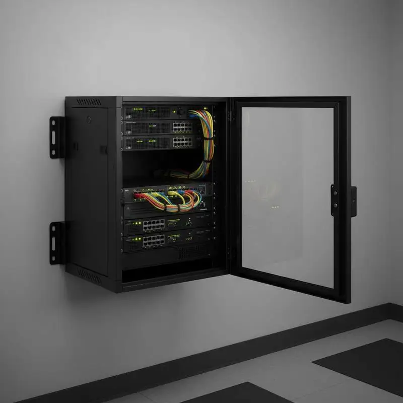 IT Equipment Rack Enclosure 15.5'' Depth For Home Office Server Room Data Center 9U Wall-Mounted Glass Door Removable Side Panels 200lbs Load Capacity Storage Case
IT Equipment Rack Enclosure 15.5'' Depth For Home Office Server Room Data Center 9U Wall-Mounted Glass Door Removable Side Panels 200lbs Load Capacity Storage Case
