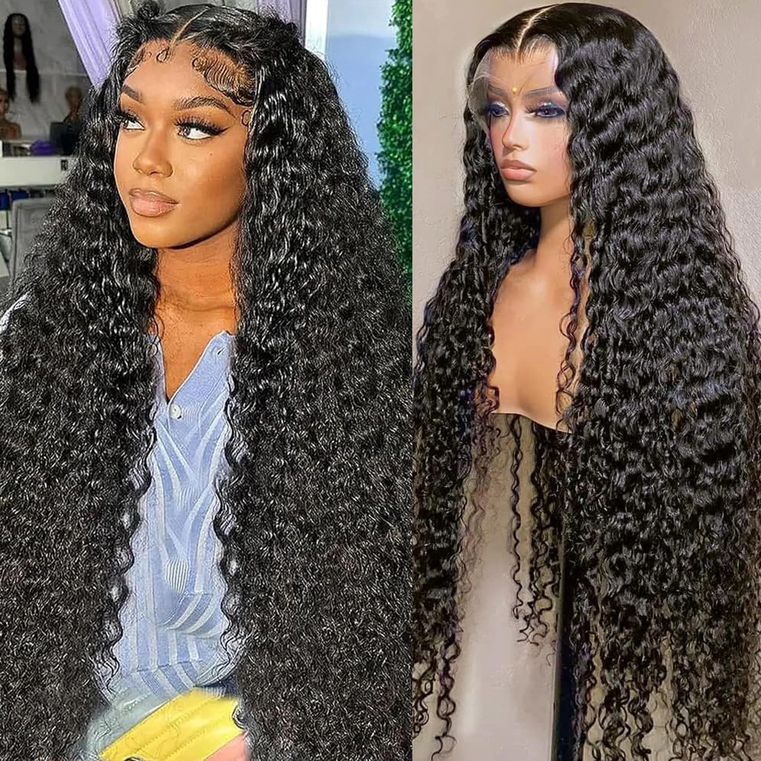 200 250 Density HD Transparent Human Hair Wig 40Inch Deep Wave 13x4 Curly Lace Front 13x6 Water Wave Lace Frontal Wigs Brazilian
200 250 Density HD Transparent Human Hair Wig 40Inch Deep Wave 13x4 Curly Lace Front 13x6 Water Wave Lace Frontal Wigs Brazilian