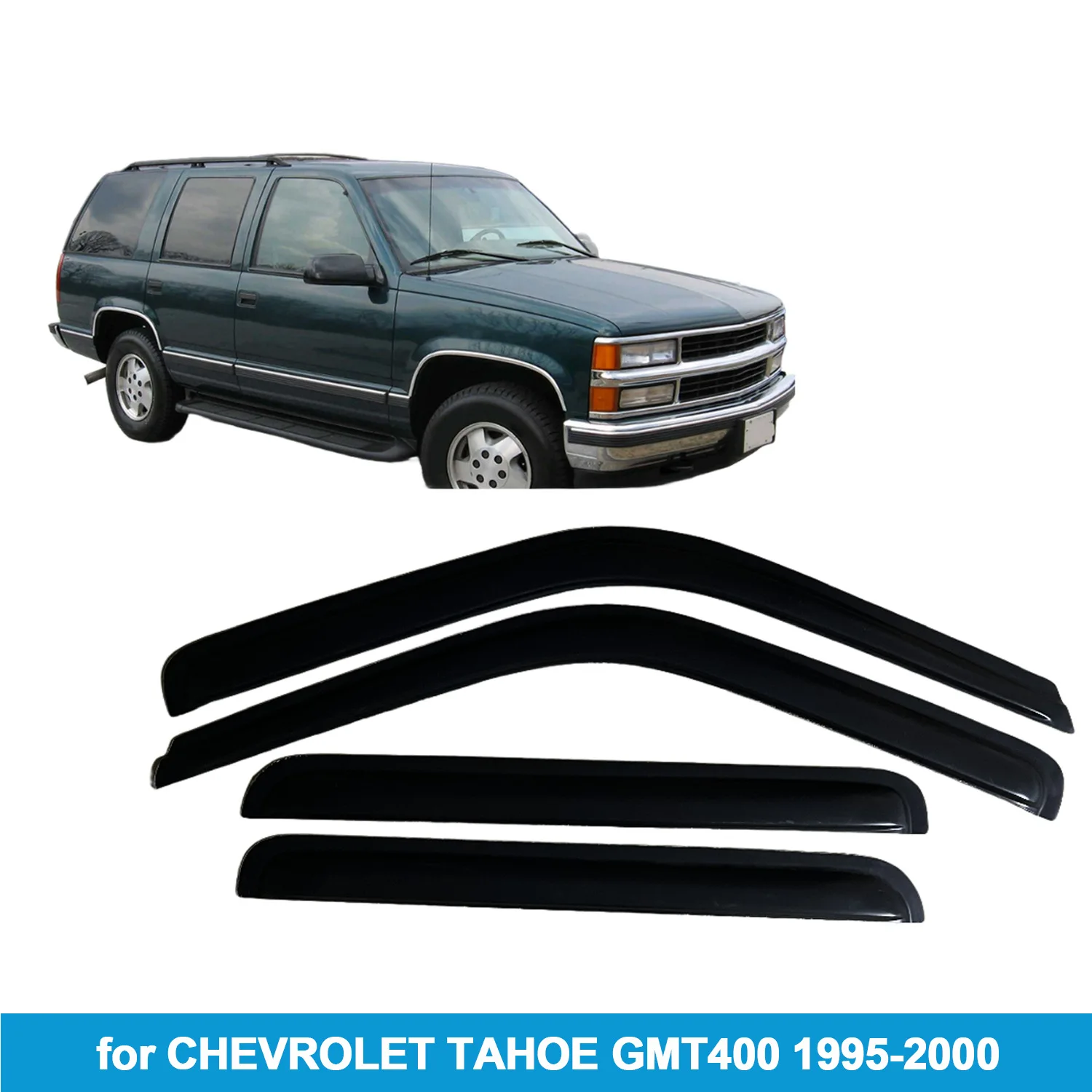 Rain Guards Window Visor for Chevrolet Tahoe gmt400 4-Door 1995 1996 1997 1998 1999 2000 Wind Deflectors Door Visor Vent Shades
Rain Guards Window Visor for Chevrolet Tahoe gmt400 4-Door 1995 1996 1997 1998 1999 2000 Wind Deflectors Door Visor Vent Shades
