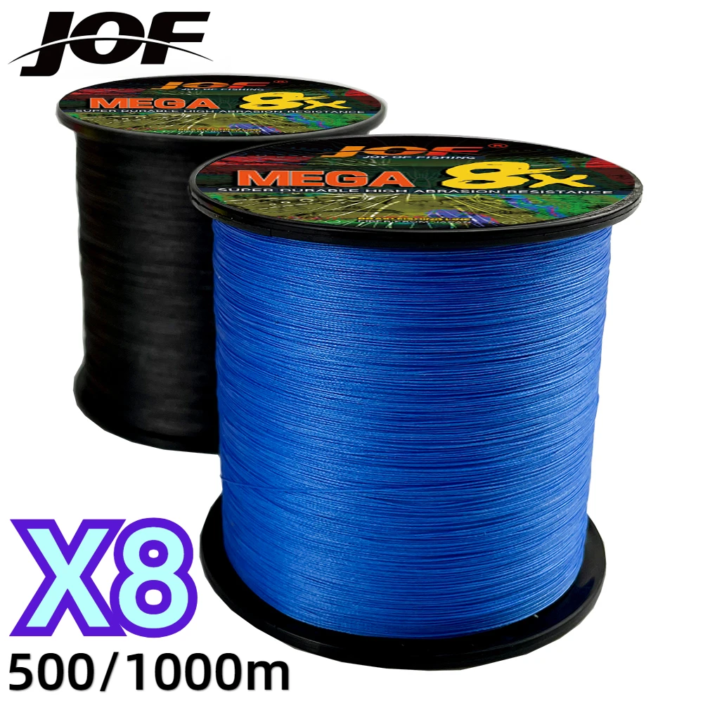 JOF New 8 Strands Multifilament Braided Fishing Line PE Main Wire 500M 1000M Super Strong 18-78LB for Carp Fishing Accessories
JOF New 8 Strands Multifilament Braided Fishing Line PE Main Wire 500M 1000M Super Strong 18-78LB for Carp Fishing Accessories