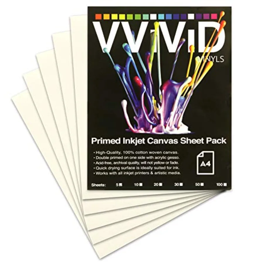 Inkjet Canvas 0% Real Printable Cotton LTR 8. X 11 12lbs. 340gsm 17mil
Inkjet Canvas 0% Real Printable Cotton LTR 8. X 11 12lbs. 340gsm 17mil