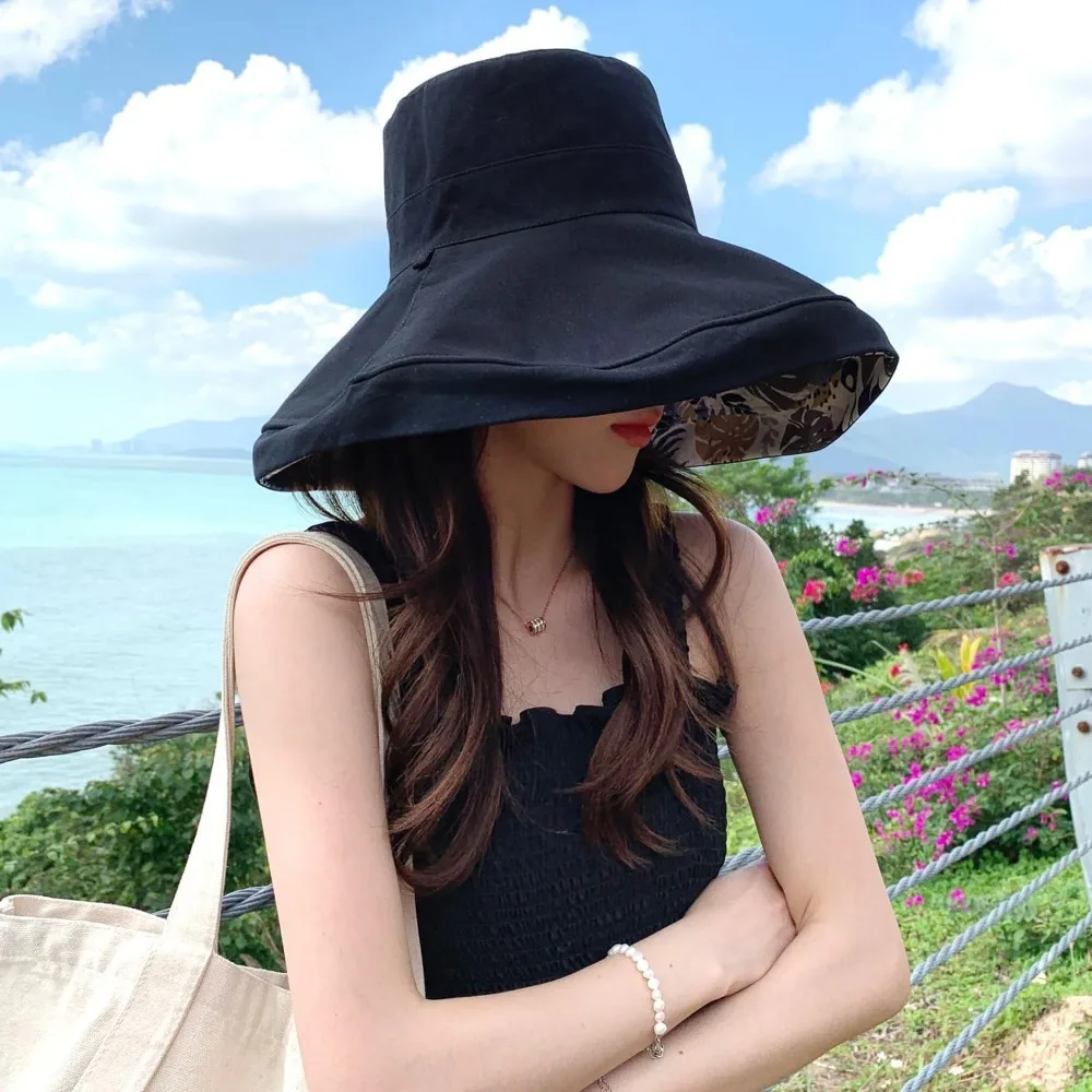 Women Wide Brim Summer Sun Hat Wired Edge Beach Bucket Fishing Hats Reversible Foldable Travel UV Protection
Women Wide Brim Summer Sun Hat Wired Edge Beach Bucket Fishing Hats Reversible Foldable Travel UV Protection