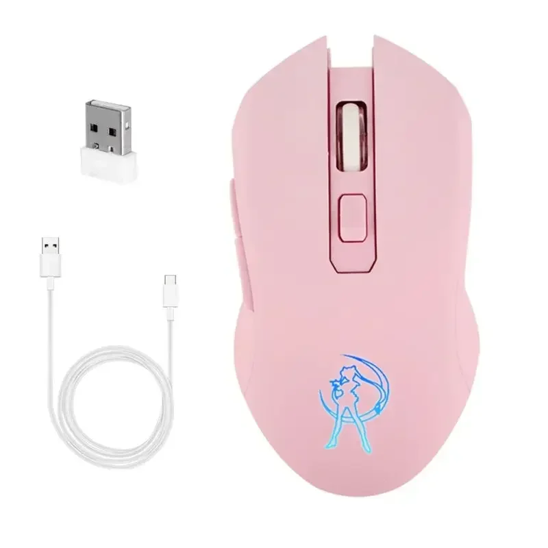Pink Silent LED Optical Game Mouse 1600DPI Wireless USB Mouse for PC Laptop 2.4G Connectivity
Pink Silent LED Optical Game Mouse 1600DPI Wireless USB Mouse for PC Laptop 2.4G Connectivity