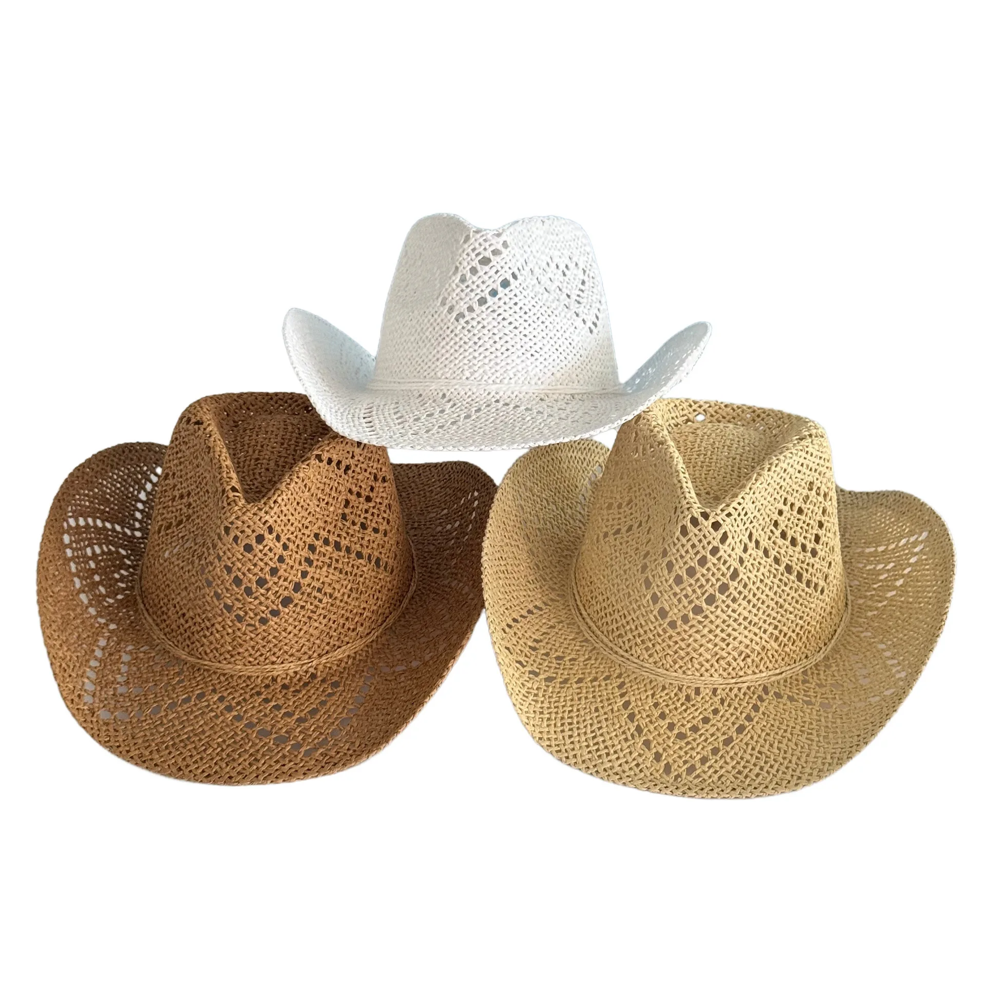 Hollow Out Panama Straw Cowboy Hat Unisex Retro Woven Western Top Hat Summer UV Protection Sun Hat for Beach Travel Outdoor
Hollow Out Panama Straw Cowboy Hat Unisex Retro Woven Western Top Hat Summer UV Protection Sun Hat for Beach Travel Outdoor