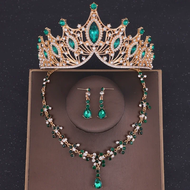 Baroque Crystal Tiaras And Crown Necklace Earring Set Rhinestone Prom Crown Tiara Bridal Wedding Hair Accessories Jewelry Crown
Baroque Crystal Tiaras And Crown Necklace Earring Set Rhinestone Prom Crown Tiara Bridal Wedding Hair Accessories Jewelry Crown