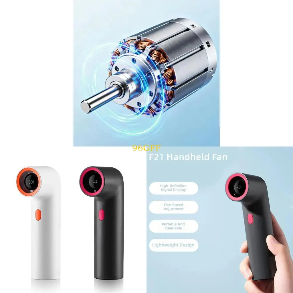 96GF High Speed Cooling Fan with LED Display Screen Portable Handheld Fan Enduring
96GF High Speed Cooling Fan with LED Display Screen Portable Handheld Fan Enduring