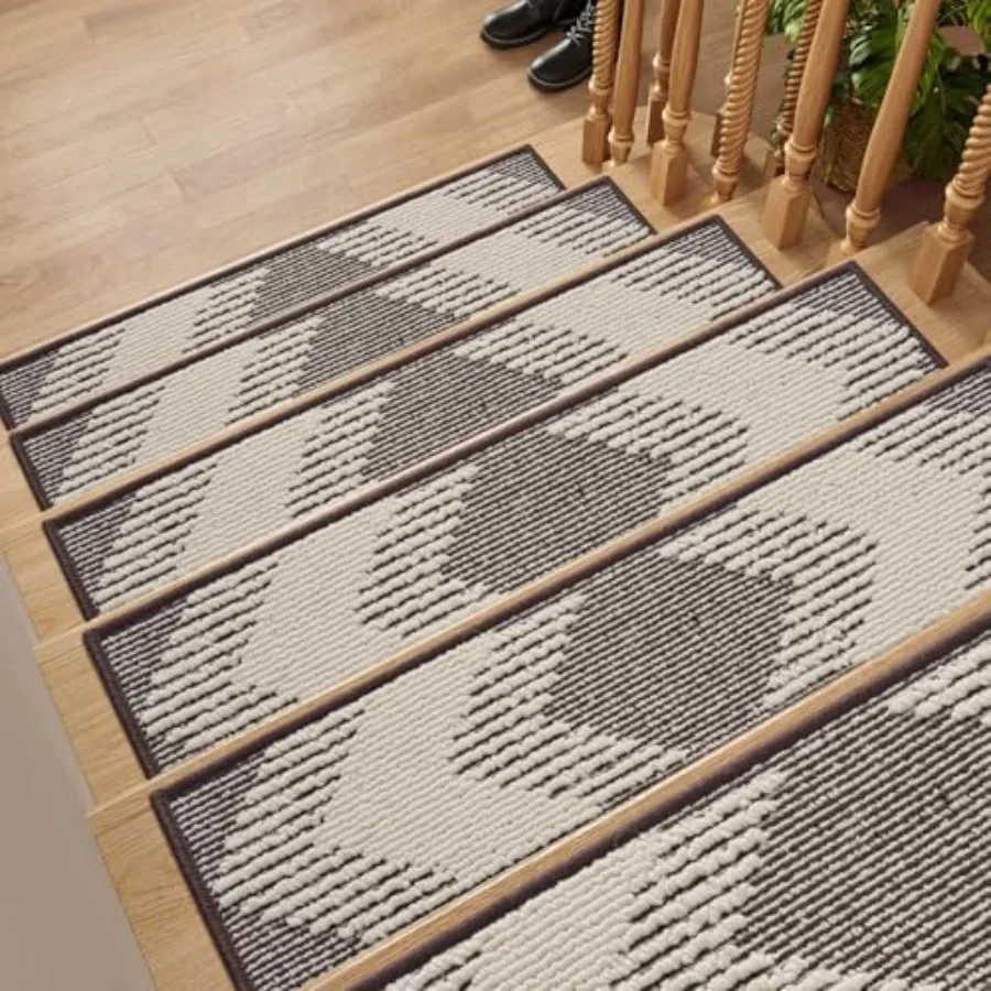5 Stair-Treads Non Slip 3D Peel and Stick Stair Treads for Wooden Steps Indoor Stair-Carpet Treads Washable Reusable Adhesive S
5 Stair-Treads Non Slip 3D Peel and Stick Stair Treads for Wooden Steps Indoor Stair-Carpet Treads Washable Reusable Adhesive S
