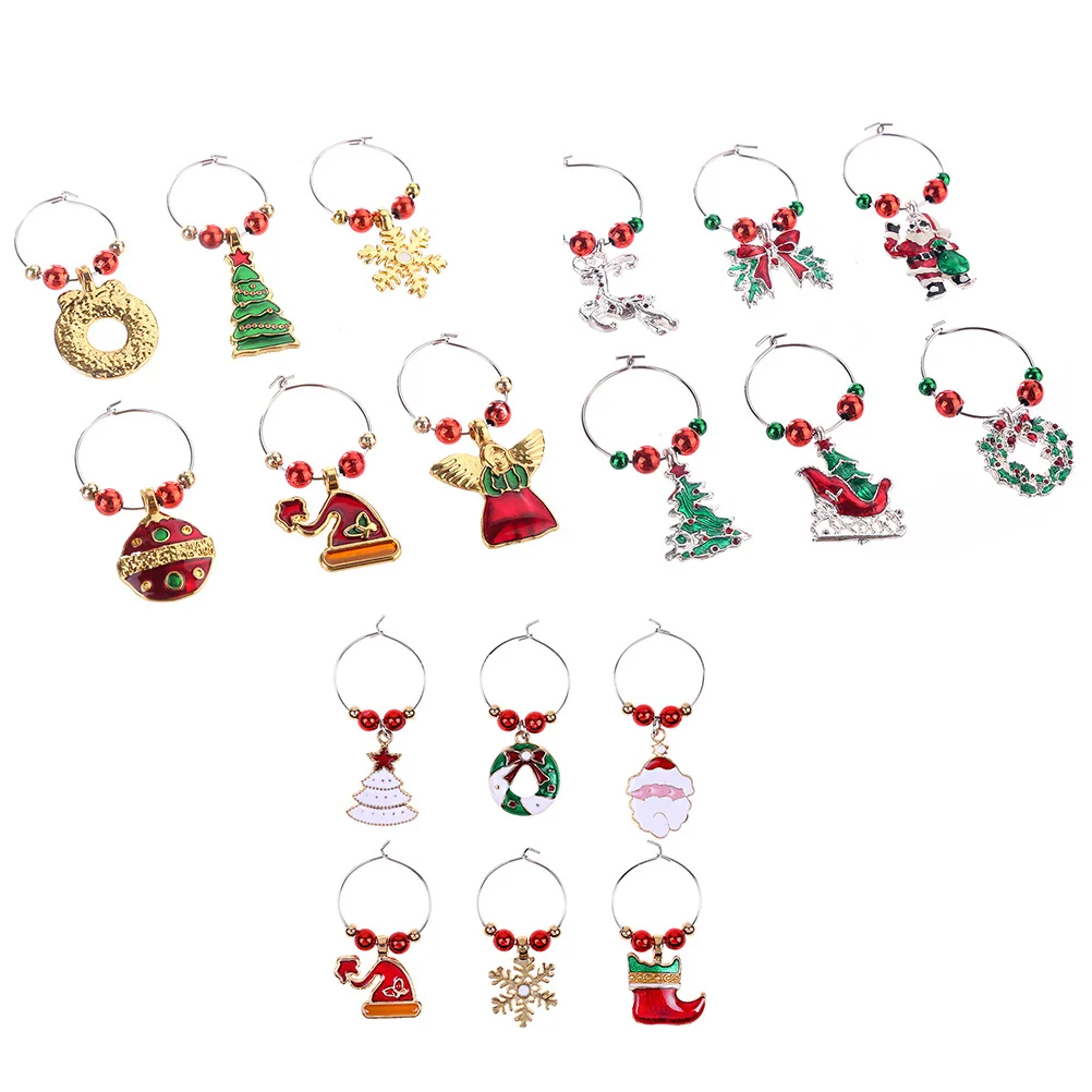 18 Pcs Glass Charms Metal Christmas Party Tags Goblet Labels Safe Long Life Not Break Kitchen Bar Tools
18 Pcs Glass Charms Metal Christmas Party Tags Goblet Labels Safe Long Life Not Break Kitchen Bar Tools