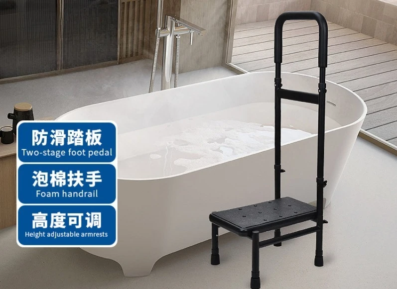 Adjustable Height Step Stool with Handrail, Bedside & Bathtub Safety Aid for Elderly | Non-Slip Medical Foot Stool
Adjustable Height Step Stool with Handrail, Bedside & Bathtub Safety Aid for Elderly | Non-Slip Medical Foot Stool
