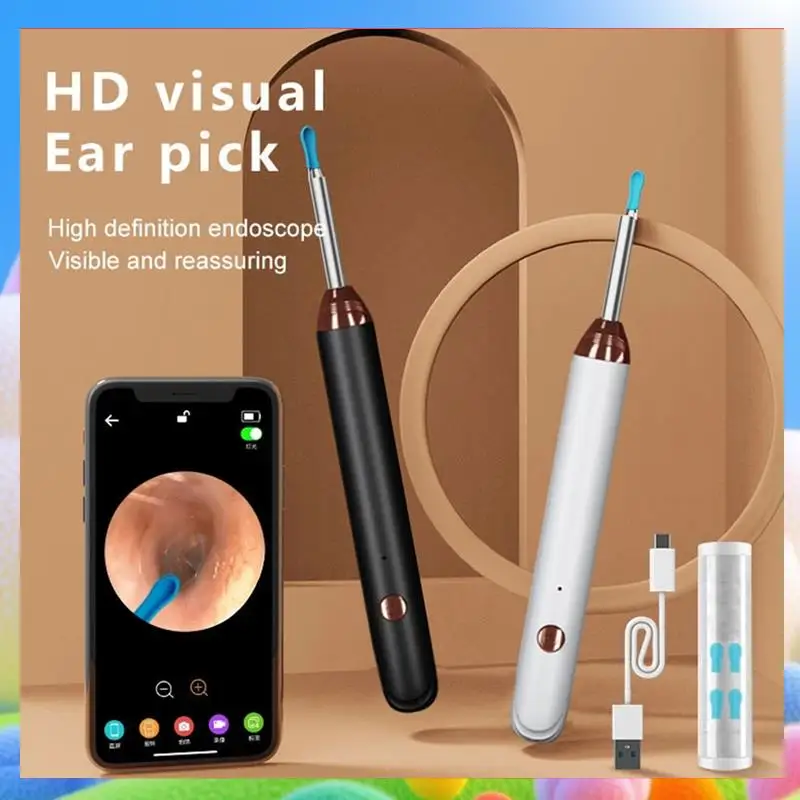 Smart Visual Ear Cleaner Wireless Wifi Ear Pick Otoscope Camera Borescope Luminous Ear Wax Health Care Ear Cleaner Kit-AA25
Smart Visual Ear Cleaner Wireless Wifi Ear Pick Otoscope Camera Borescope Luminous Ear Wax Health Care Ear Cleaner Kit-AA25