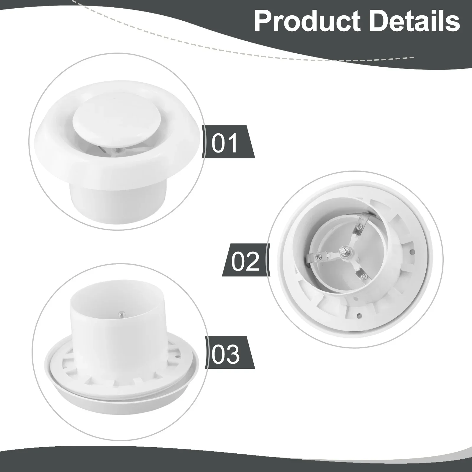 ABS Vent Cover Air Vent Cover Effortless Installation Maintains Airflow Efficiency Quality ABS Construction For Inline Fans
ABS Vent Cover Air Vent Cover Effortless Installation Maintains Airflow Efficiency Quality ABS Construction For Inline Fans