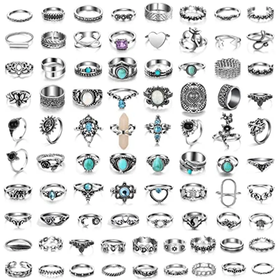 17IF Vintage Silver Knuckle Rings Set for Women Men, Chunky Rings Aesthetic Snake Grunge Stackable Gothic Ring Adjustable Y2K P
17IF Vintage Silver Knuckle Rings Set for Women Men, Chunky Rings Aesthetic Snake Grunge Stackable Gothic Ring Adjustable Y2K P