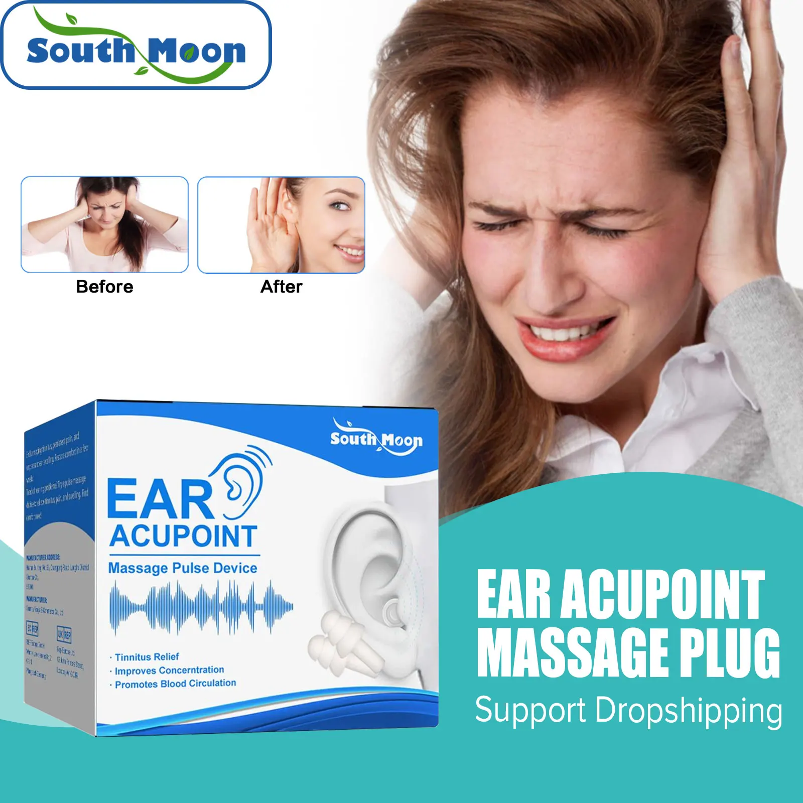 Tinnitus Relief Stopper Treatment Deafness Earache Itching Improve Listening Clean Ear Canal Blockage Ear Acupoint Massage Care
Tinnitus Relief Stopper Treatment Deafness Earache Itching Improve Listening Clean Ear Canal Blockage Ear Acupoint Massage Care