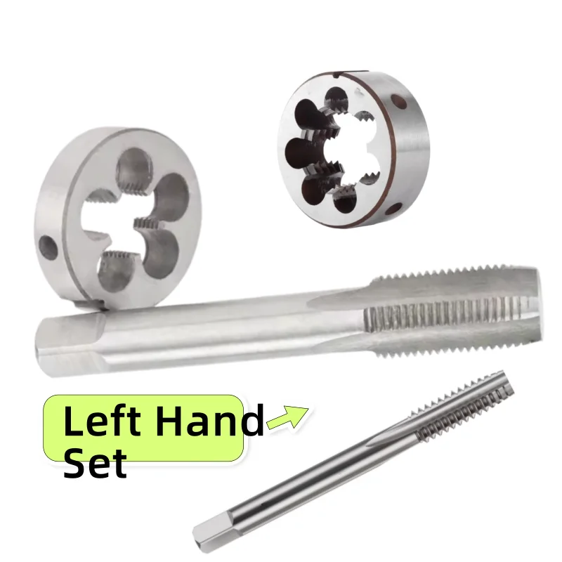 1Set Left Hand Metric Threads Taps and Die Set Fine Thread Dies Tap Suit M21M22M23M24M25M26M27M28-M40 X 3 1 0.75 1.25 2.5 2
1Set Left Hand Metric Threads Taps and Die Set Fine Thread Dies Tap Suit M21M22M23M24M25M26M27M28-M40 X 3 1 0.75 1.25 2.5 2